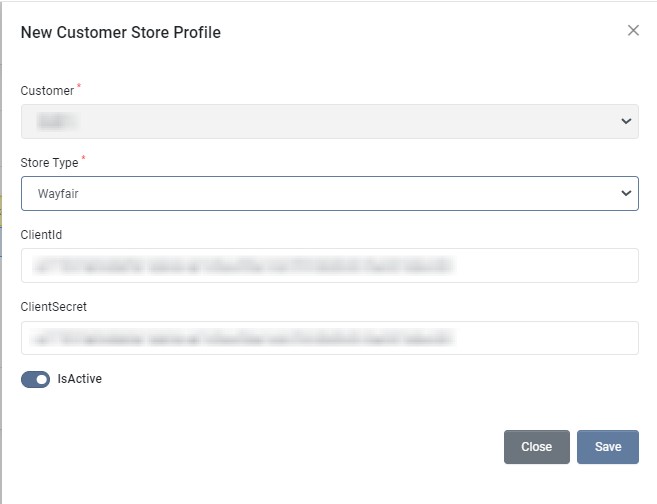 wayfair store profile